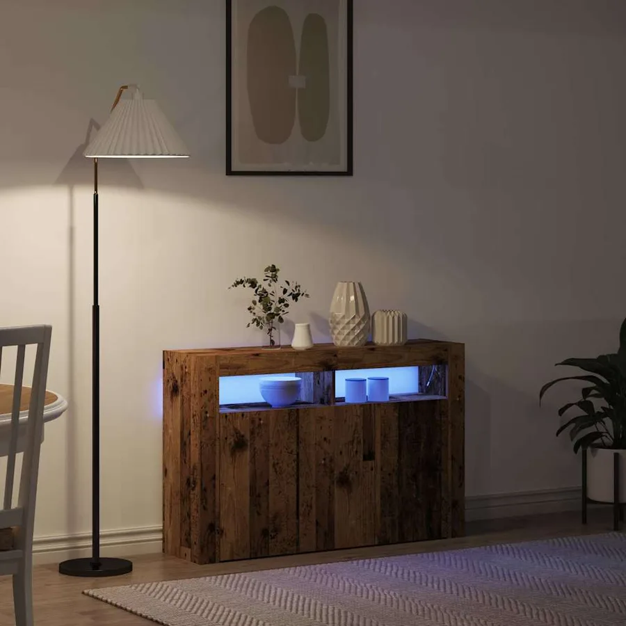 Buffet Bois ancien 116 x 30 x 75 cm Bois d'ingénierie - 5
