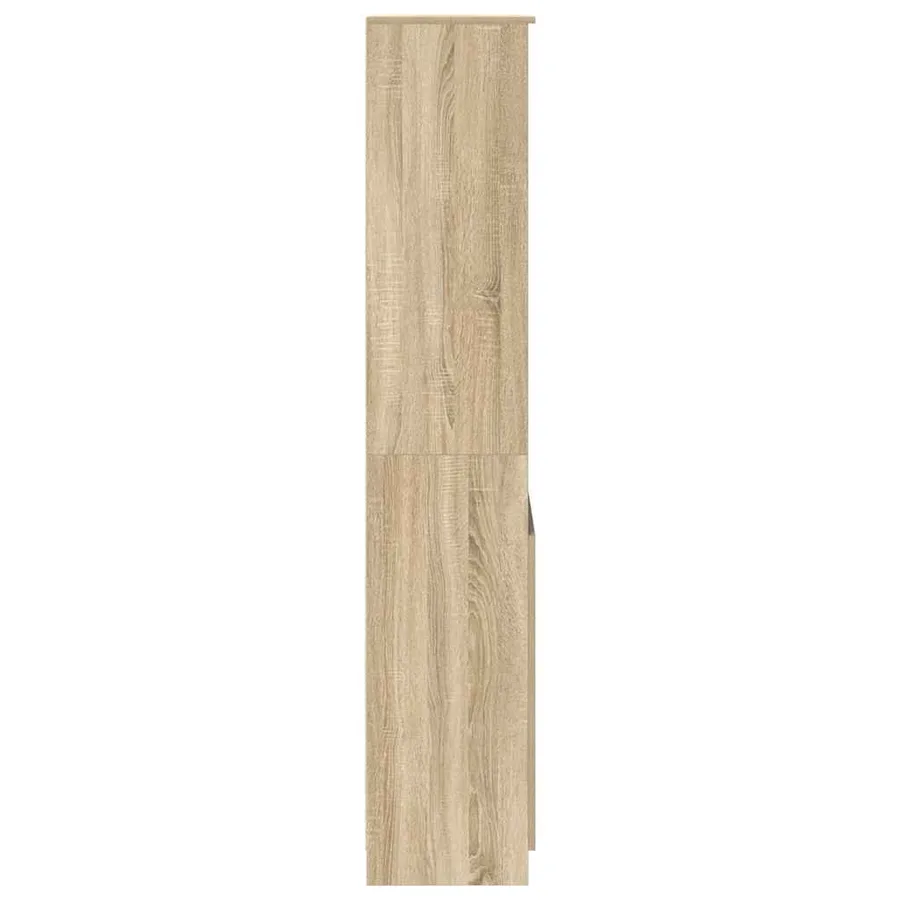 Buffet haut chêne sonoma 50x35x180 cm bois d'ingénierie - 7
