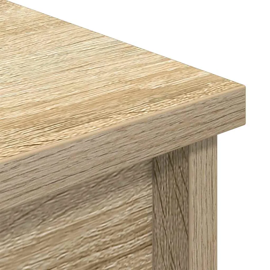 Buffet haut chêne sonoma 50x35x180 cm bois d'ingénierie - 9
