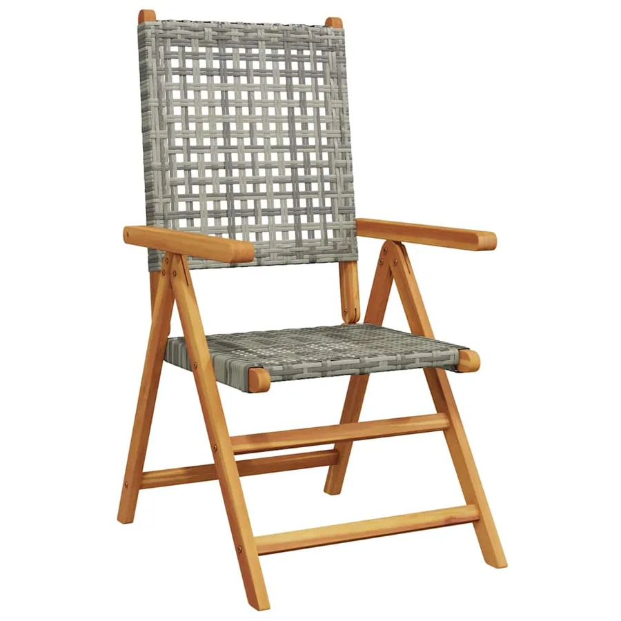 Ensemble de salle à manger pour jardin 5 pcs Gris - 6