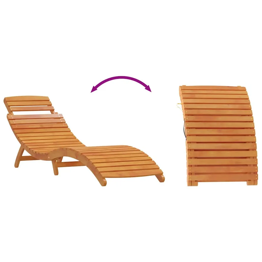 Transat 3 pcs Marron Bois d'Acacia Massif - 11