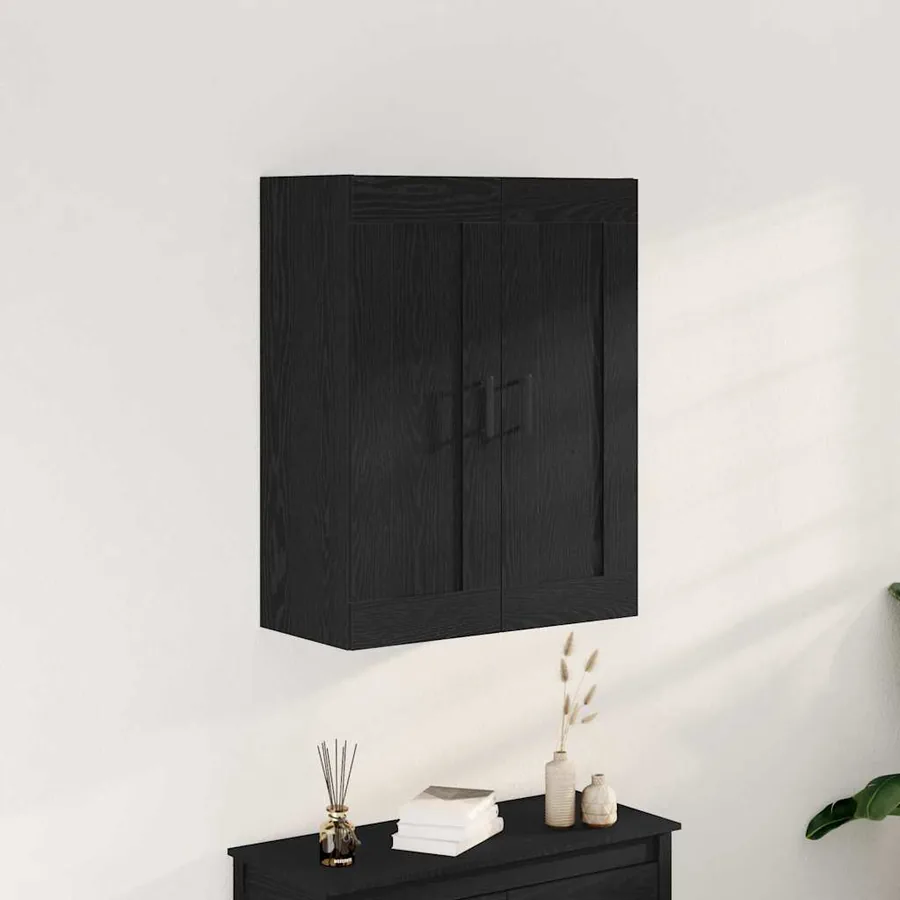Meuble mural Chêne noir 69,5 x 34 x 90 cm Bois d'ingénierie