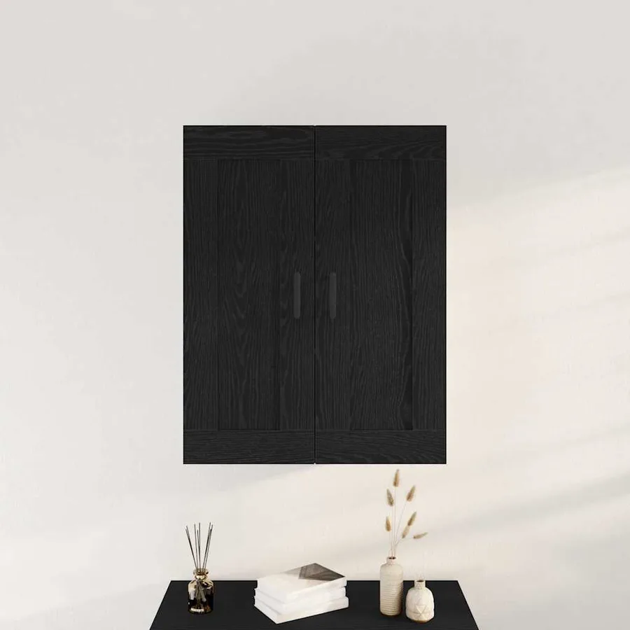 Meuble mural Chêne noir 69,5 x 34 x 90 cm Bois d'ingénierie - 4