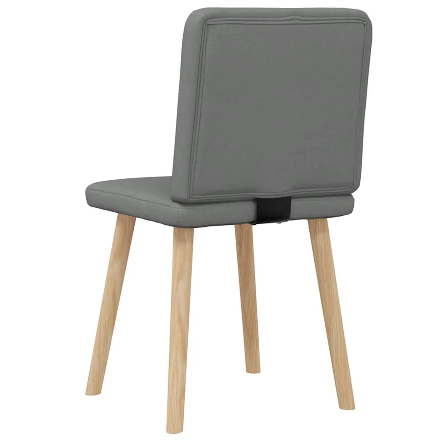 Chaises à manger lot de 2 gris foncé tissu - 6