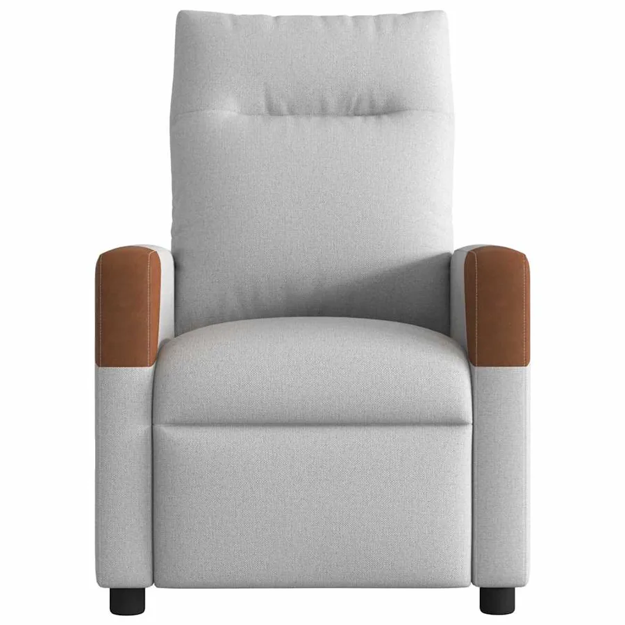 Fauteuil inclinable gris nuage tissu - 3