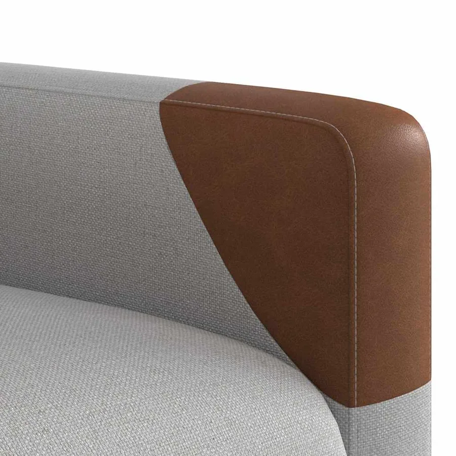Fauteuil inclinable gris nuage tissu - 11