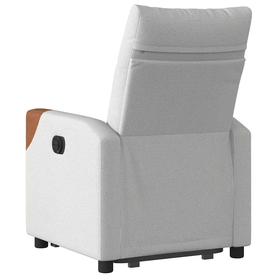 Fauteuil inclinable gris nuage tissu - 7