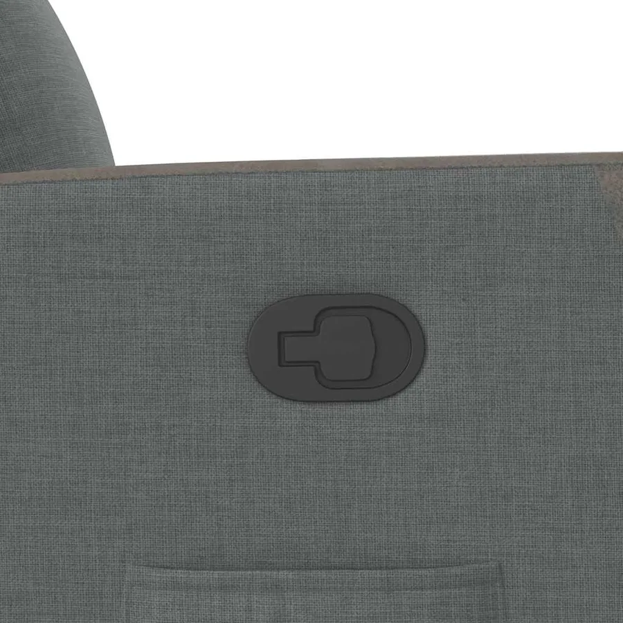 Fauteuil inclinable Gris foncé Tissu - 10
