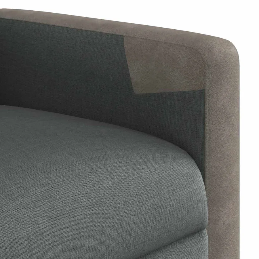 Fauteuil inclinable Gris foncé Tissu - 11