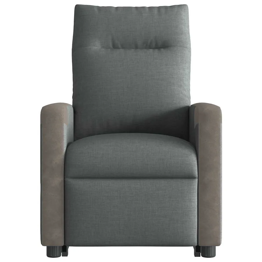 Fauteuil inclinable Gris foncé Tissu - 4