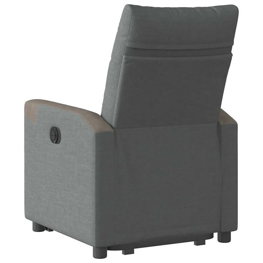 Fauteuil inclinable Gris foncé Tissu - 7