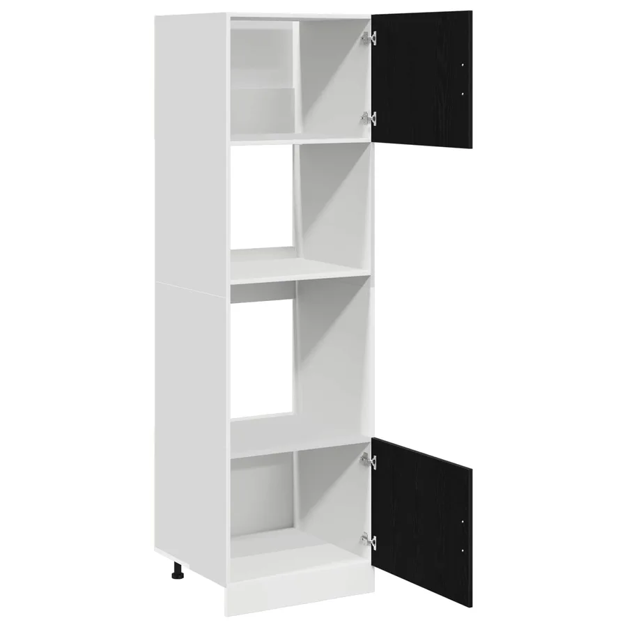 Armoire suspendue Chêne noir 60 x 57 x 207 cm Bois d'ingénierie - 5