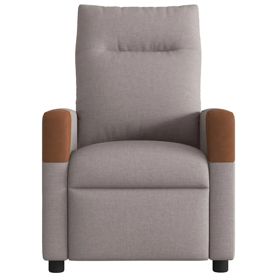 Fauteuil de massage inclinable Taupe Tissu - 3