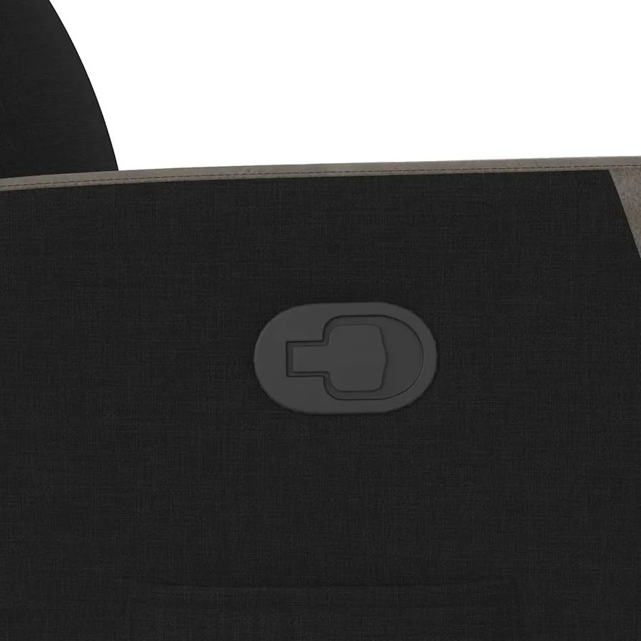 Fauteuil inclinable Noir Tissu - 8