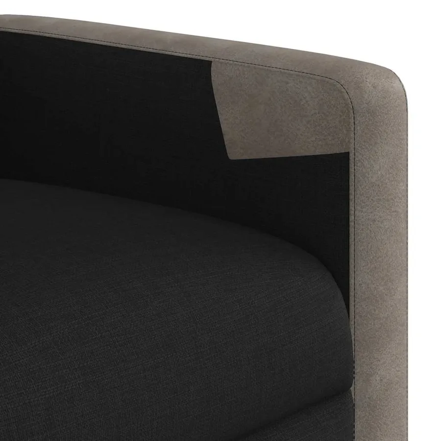 Fauteuil inclinable électrique noir tissu - 13