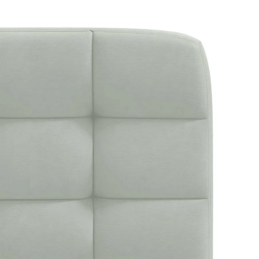 Chaises à manger lot de 2 Gris clair Velours - 7