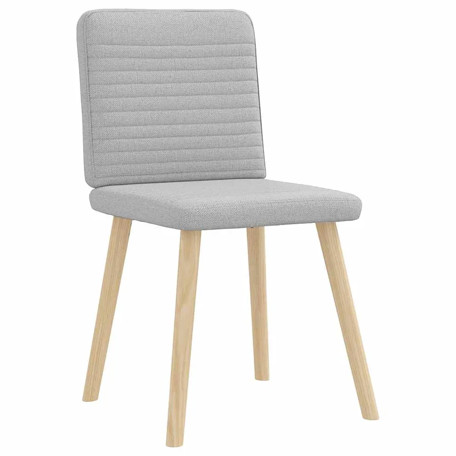 Chaises à manger lot de 2 gris nuage tissu - 3