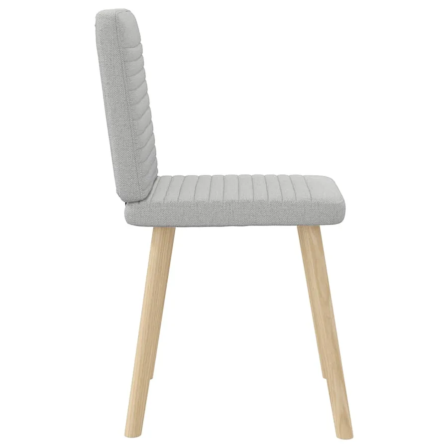 Chaises à manger lot de 2 gris nuage tissu - 5