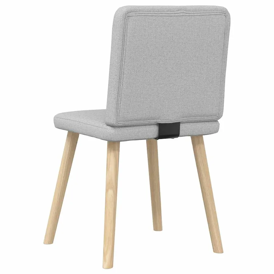 Chaises à manger lot de 2 gris nuage tissu - 6