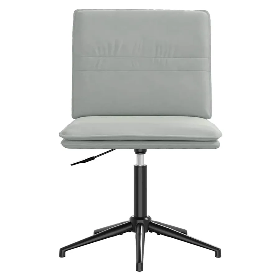 Chaises à manger lot de 4 Gris clair Velours - 4