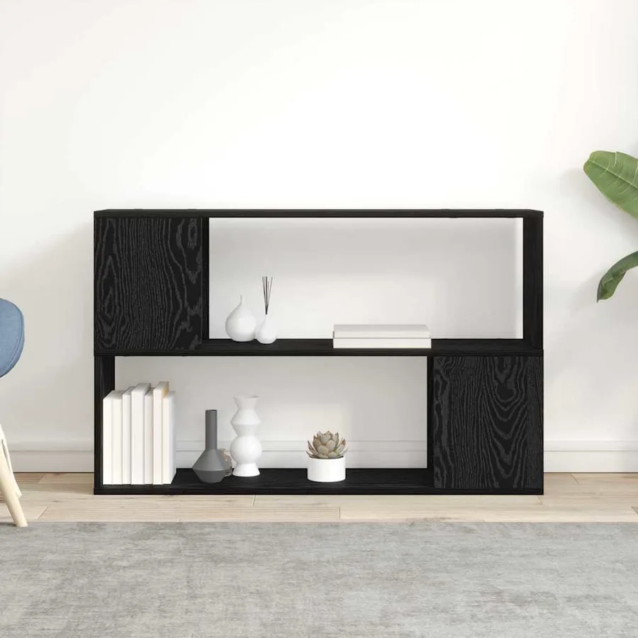 Ensemble meuble TV Noir 100 x 24 x 63 cm Bois d'ingénierie - 4