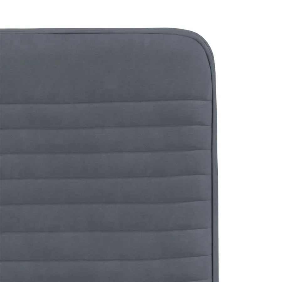 Chaises à manger lot de 6 gris foncé velours - 7