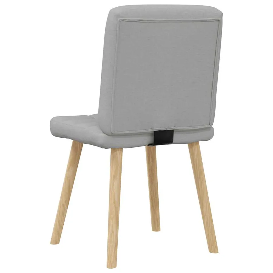 Chaises à manger lot de 4 gris nuage tissu - 6