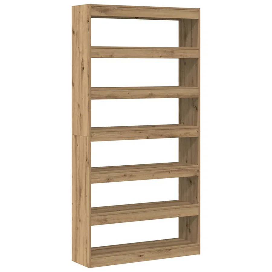 Bibliothèque 6 niveaux 100 x 30 x 198 cm Bois d'ingénierie - 2