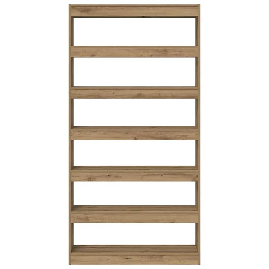 Bibliothèque 6 niveaux 100 x 30 x 198 cm Bois d'ingénierie - 5