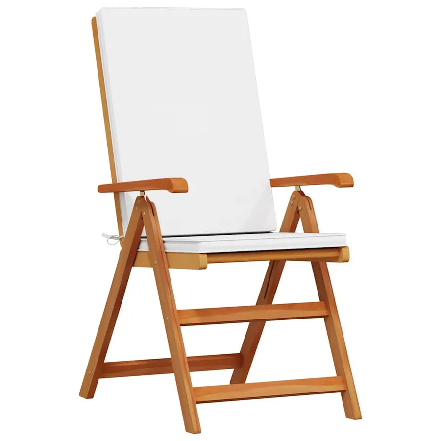 Chaise de jardin 6 pcs Marron et blanc 57 x 71,5 x 104 cm - 4