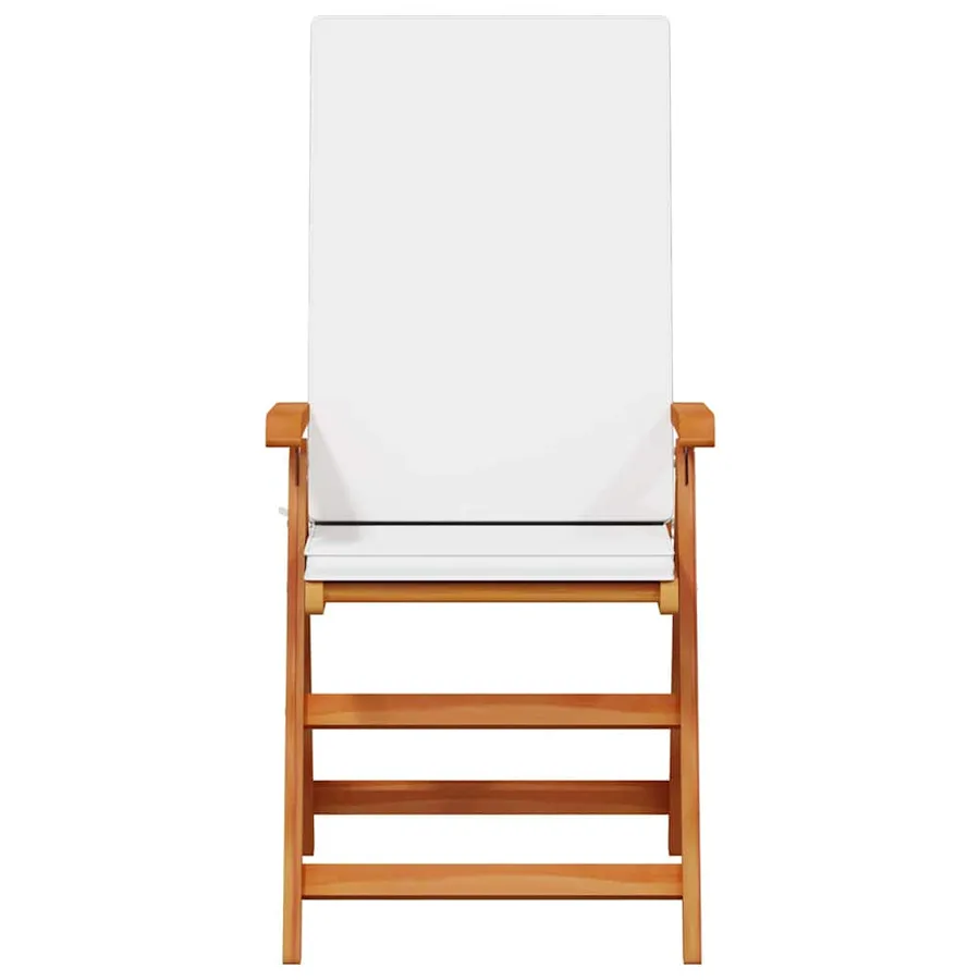 Chaise de jardin 6 pcs Marron et blanc 57 x 71,5 x 104 cm - 5