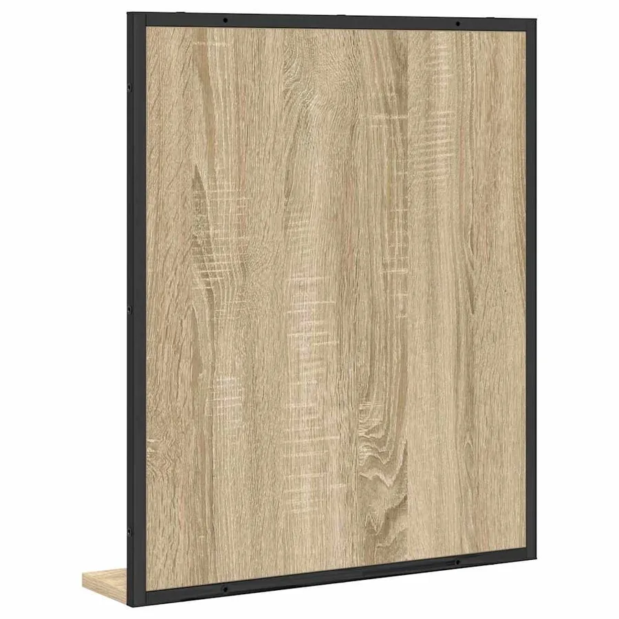 Miroir de salle de bain avec étagère Noir 50 x 12 x 60 cm - 7