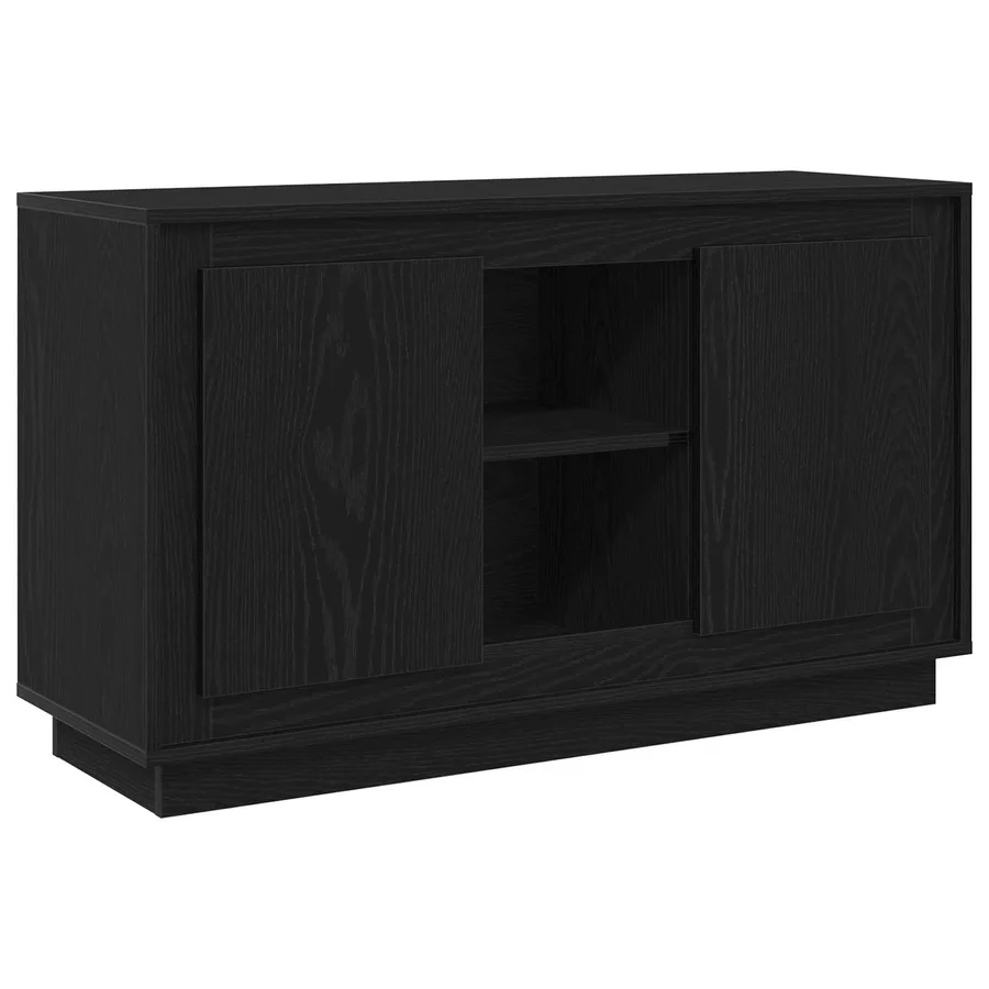 Buffet Chêne noir 102 x 35 x 60 cm Bois d'ingénierie - 2