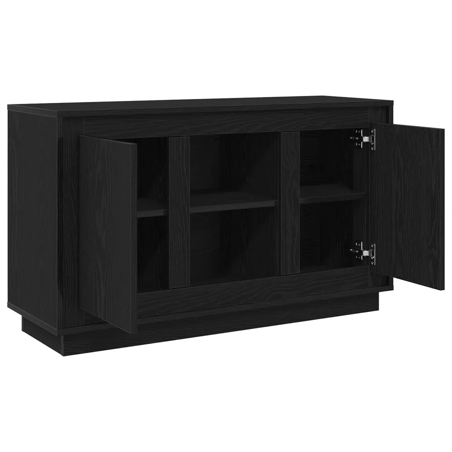 Buffet Chêne noir 102 x 35 x 60 cm Bois d'ingénierie - 5