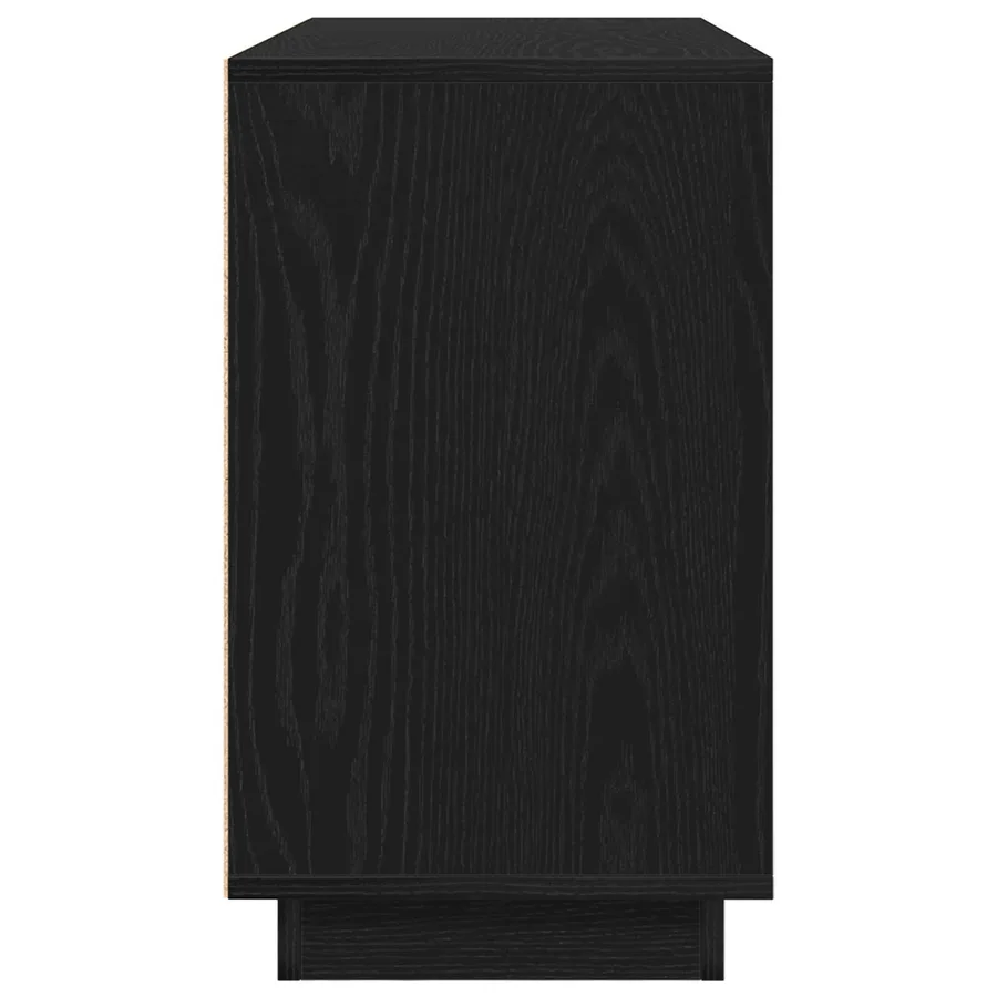 Buffet Chêne noir 102 x 35 x 60 cm Bois d'ingénierie - 7