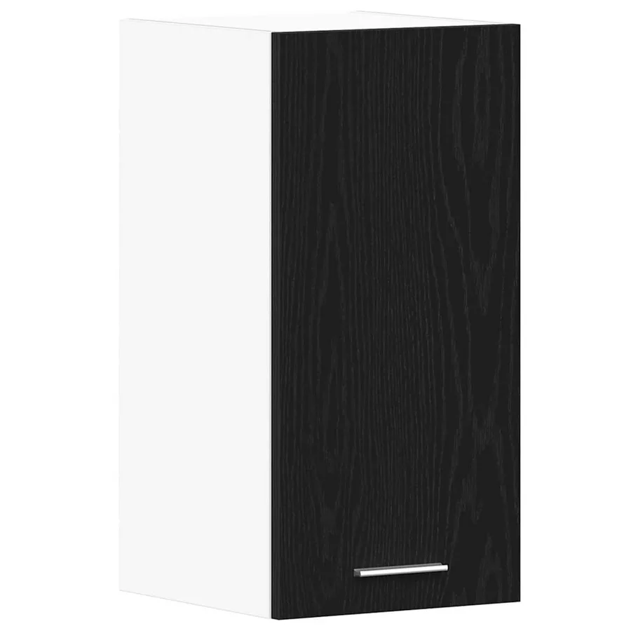 Armoire suspendue en chêne noir 30x31x60 cm bois d'ingénierie - 2