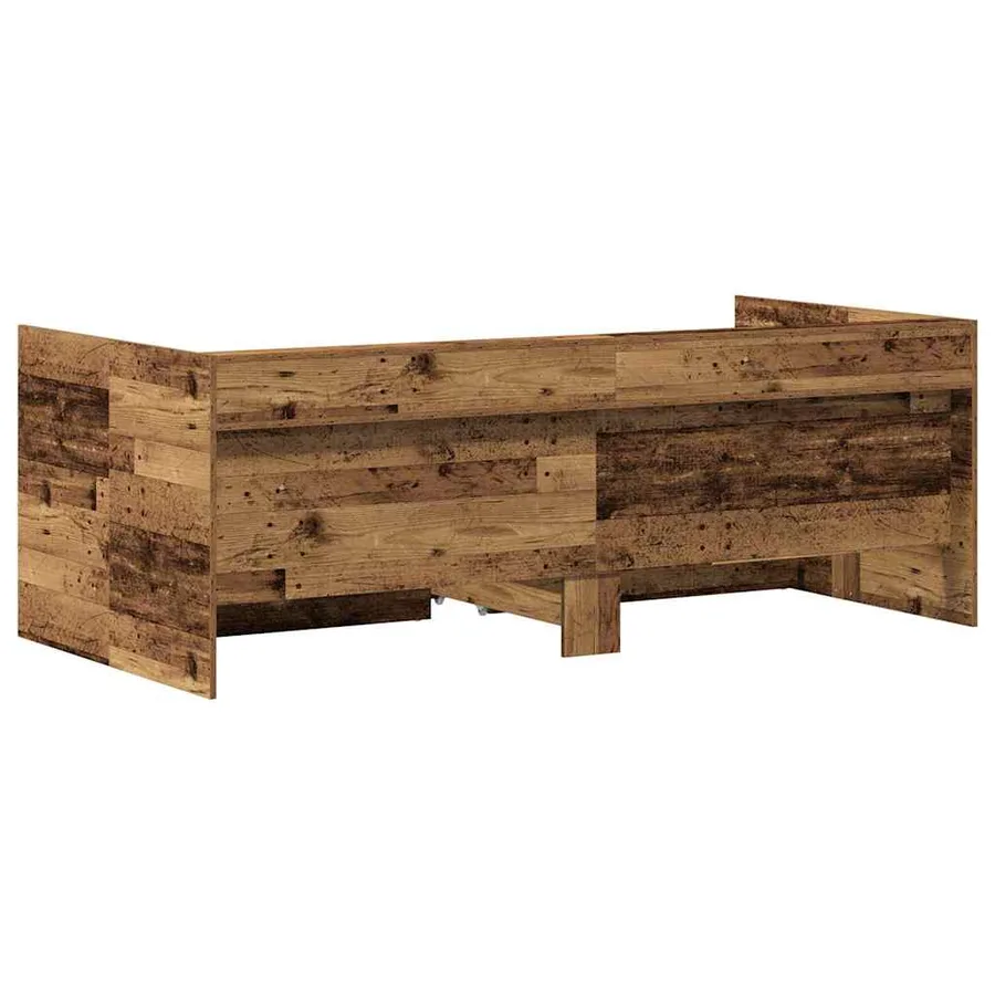 Lit d'appoint Bois Ancien 100 x 200 cm Bois d'ingénierie - 6