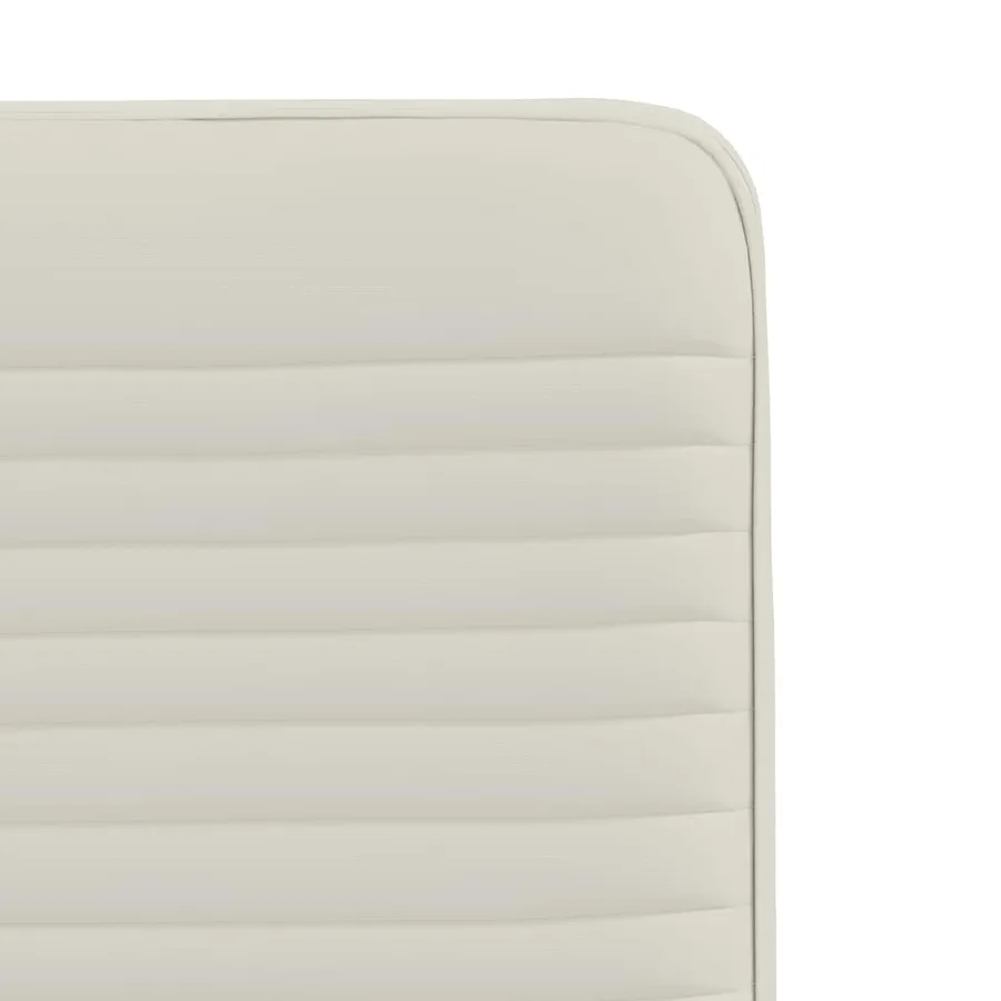 Chaises à manger lot de 4 Crème Velours - 7