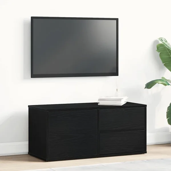 Meuble TV Chêne noir 80 x 34 x 36 cm Bois d'ingénierie