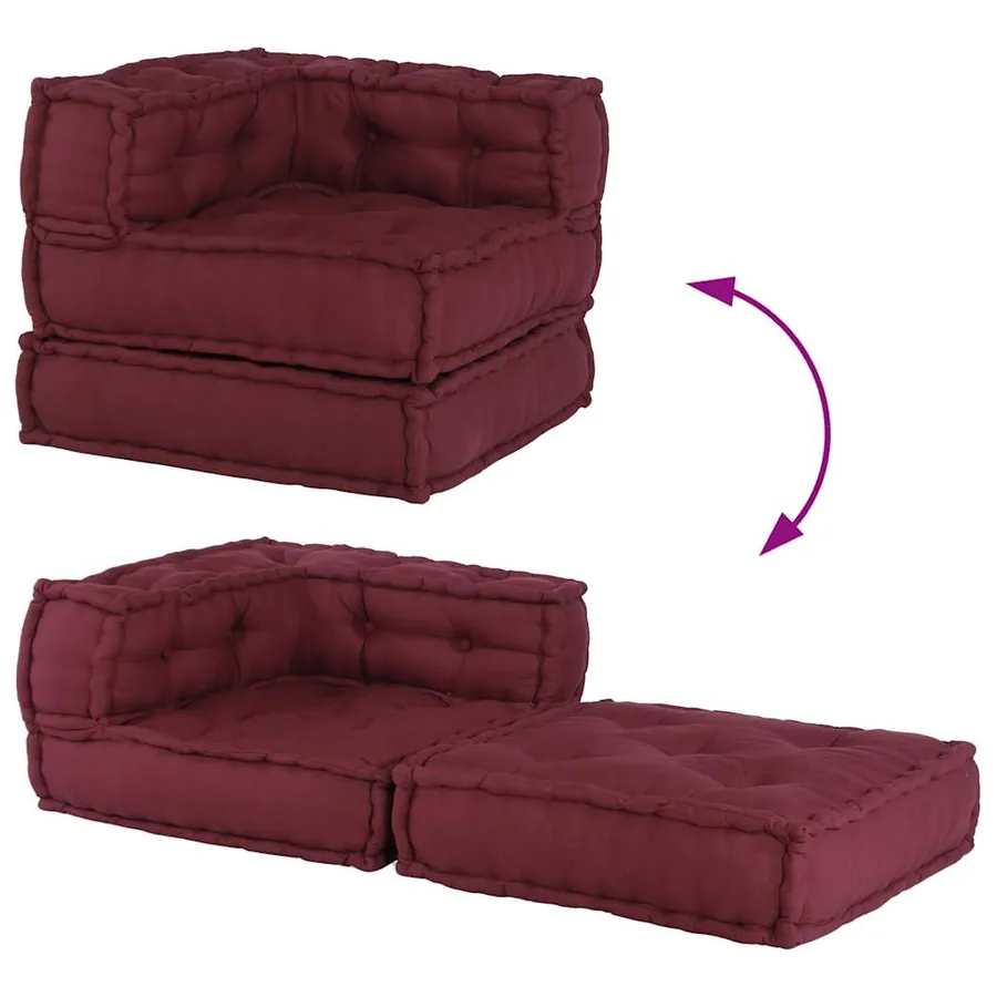 Canapé modulaire marron 70x70x54 tissu - 10