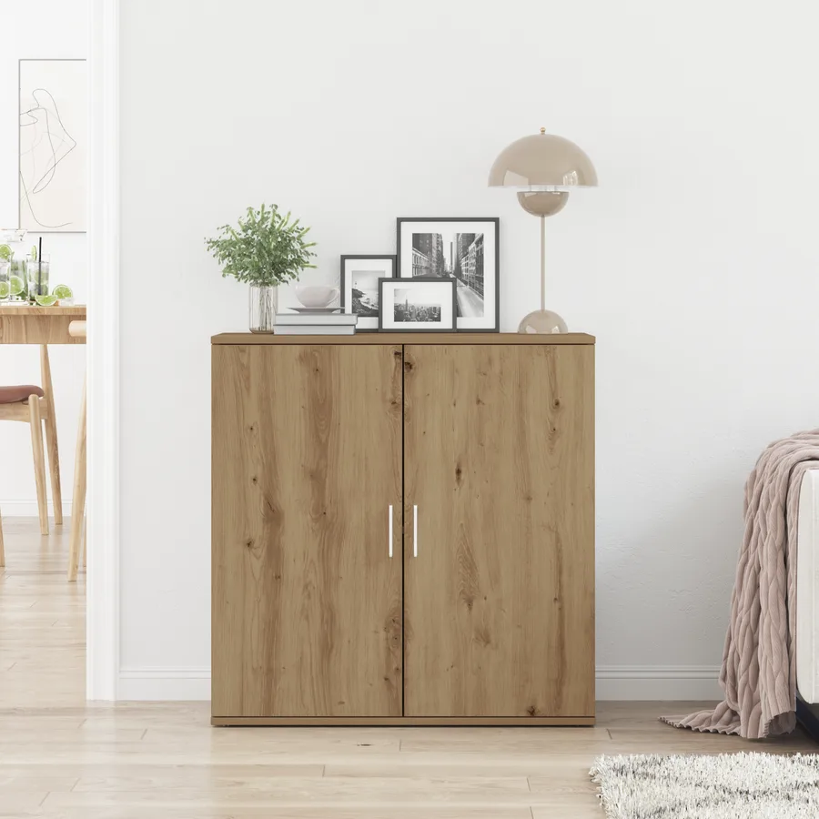 Buffet Chêne artisanal 79 x 38 x 80 cm Bois d'ingénierie - 4