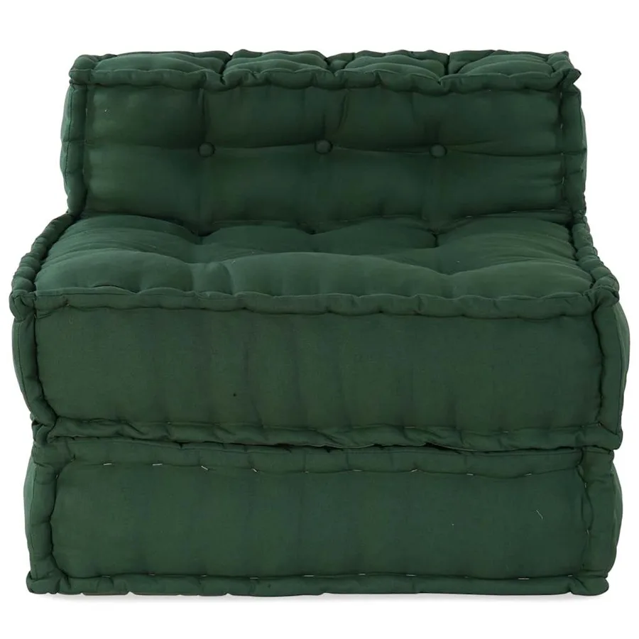 Canapé modulaire vert 70x70x54 tissu - 4