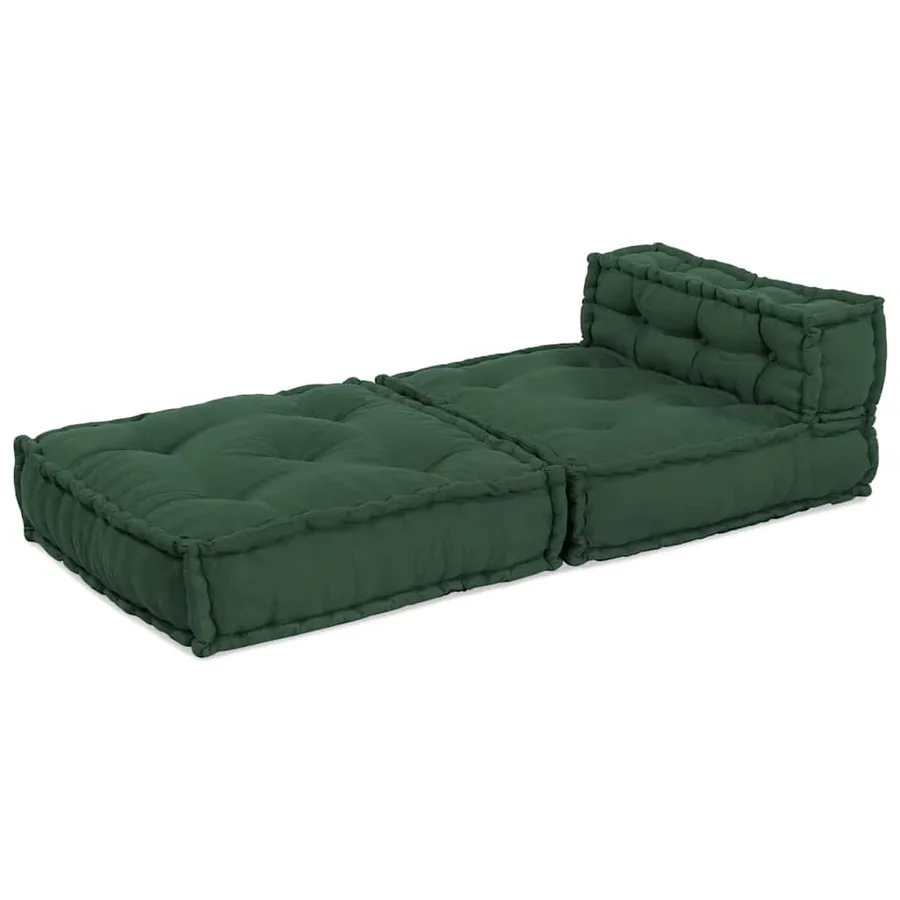 Canapé modulaire vert 70x70x54 tissu - 5