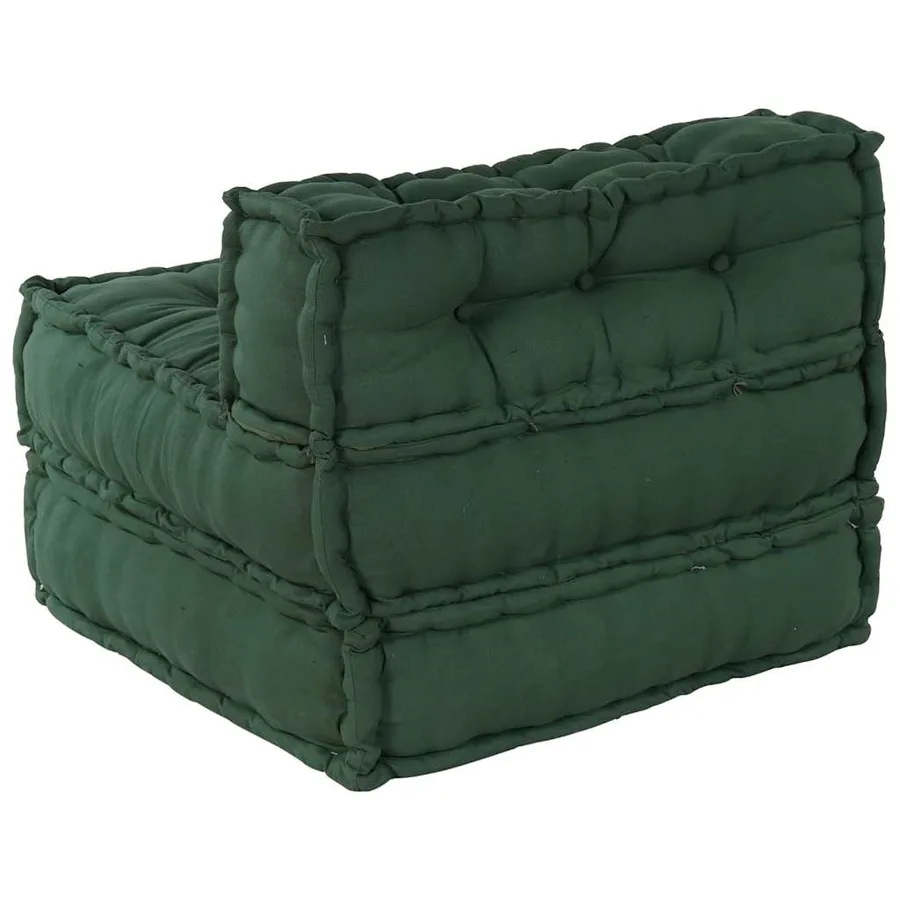 Canapé modulaire vert 70x70x54 tissu - 8