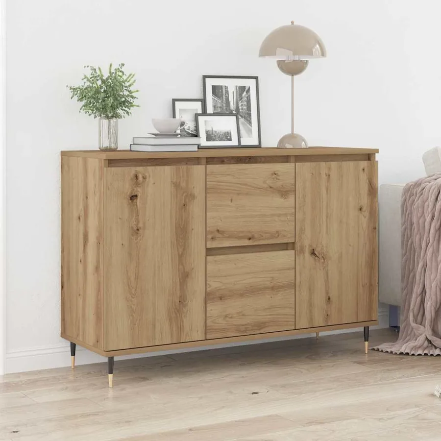 Buffet Chêne artisanal 101,5 x 35 x 70 cm Bois d'ingénierie