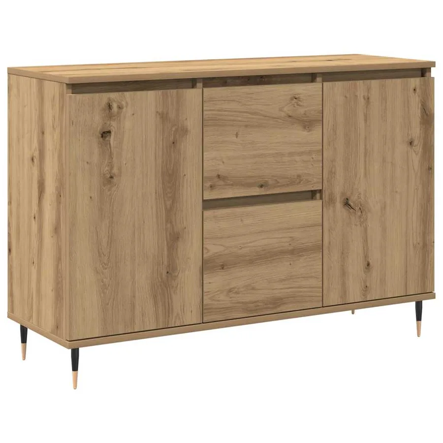 Buffet Chêne artisanal 101,5 x 35 x 70 cm Bois d'ingénierie - 2
