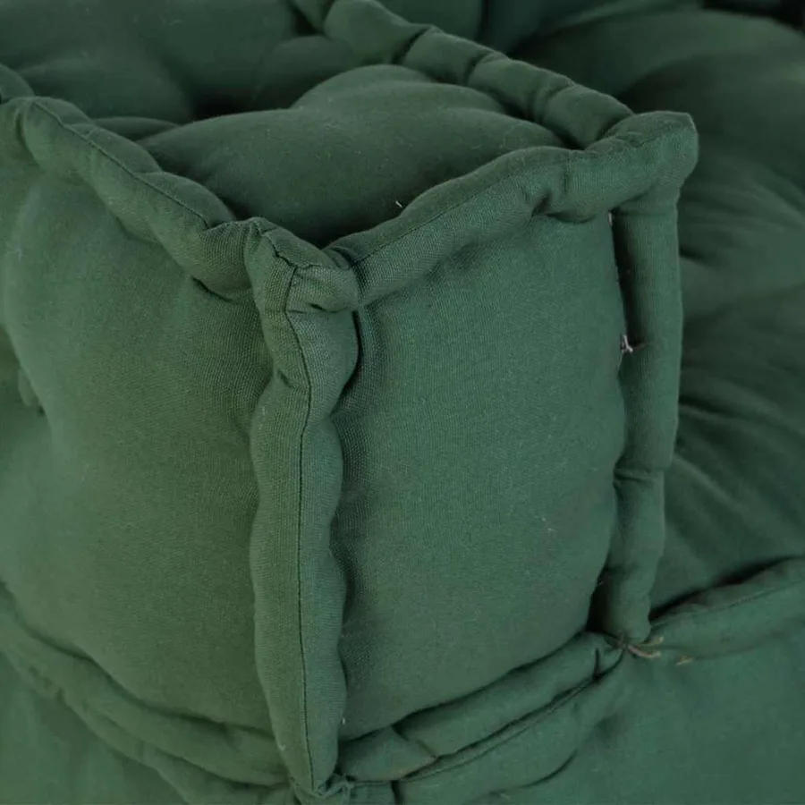 Canapé modulaire 2 places vert 140x70x36 tissu - 7