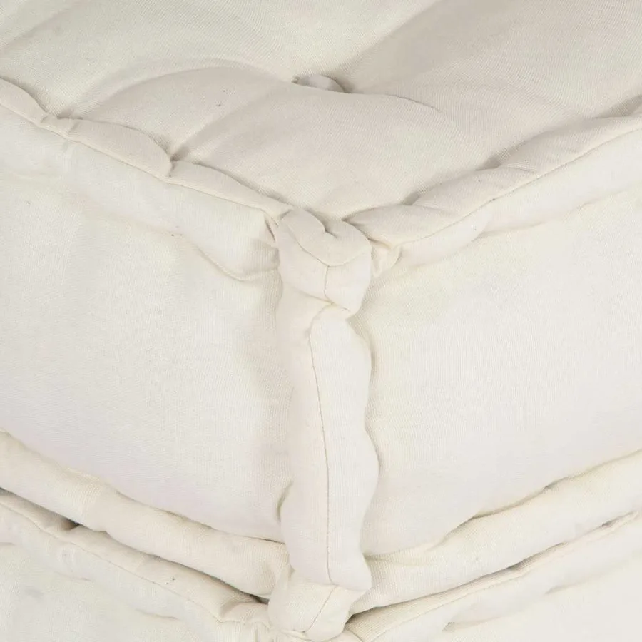 Canapé modulaire crème 70x70x54 tissu - 12