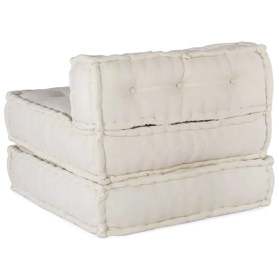 Canapé modulaire crème 70x70x54 tissu - 8