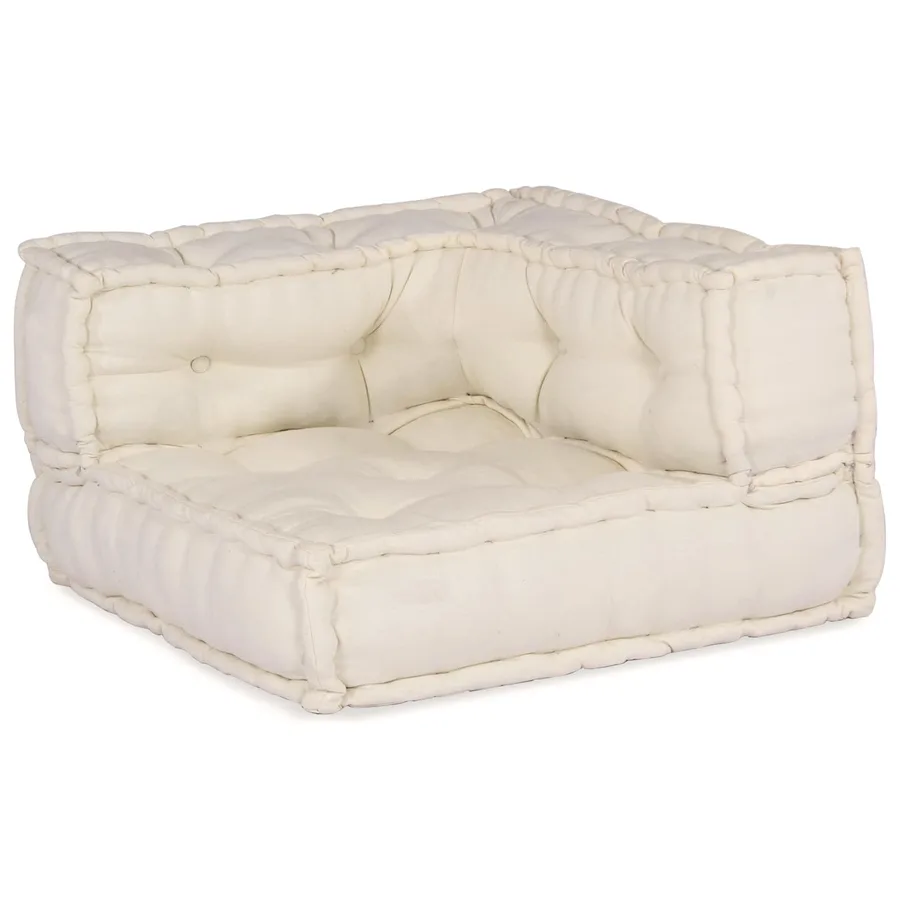 Unité de canapé modulaire 3 pcs Crème Tissu - 3
